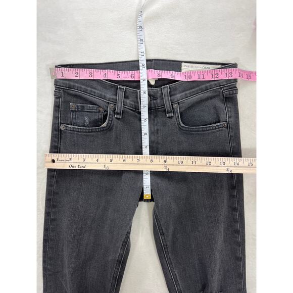 Rag & Bone Jeans The Skinny Dark Gray Mid-Rise Womens 25 - Picture 7 of 8